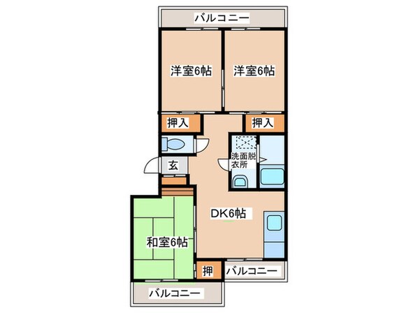 ﾌｫｰｻｲﾄ紫R・View terraceの物件間取画像